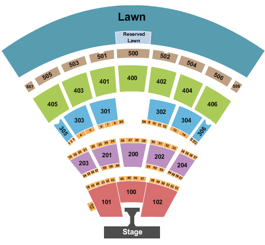 Darien Lake Amphitheater Darien Concerts Seating Chart